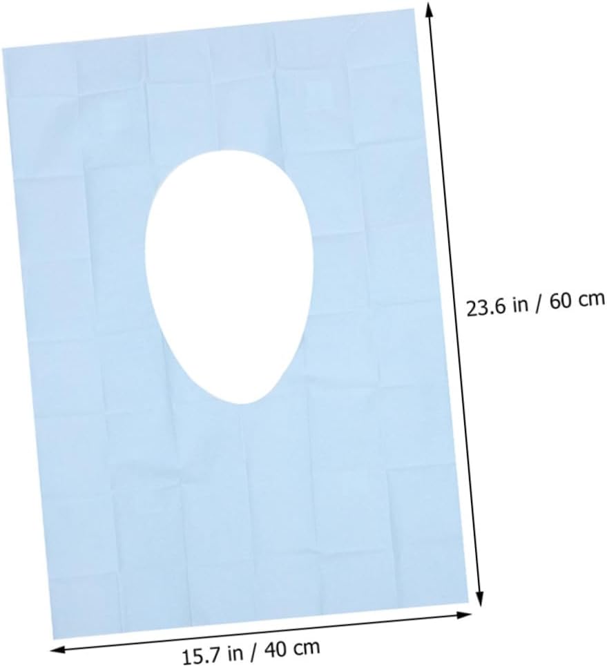 GARVALON 20sheets Disposable Toilet Seat Covers Thick Portable Flexible Travel Mats for Adults Public Restrooms Airports Hospitals More