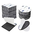 BAVALIN 40 Pezzi Pads Nastro Biadesivo Schiuma - Nero Quadrati Tondo Pad Biadesivo Extra Forte Nastro Biadesivo Extra Forte Impermeabile per la Casa, Ufficio e Auto