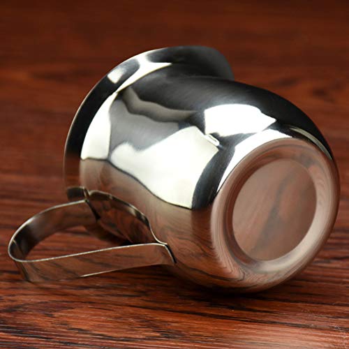 Hemoton 1 peça 240 ml de aço inoxidável, copo de café para leite e leite, jarro de cozinha para rest