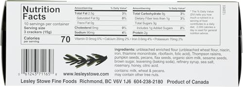 Raincoast Crisps, Crisp Rosemary Raisin Pecan, 5.3 Ounce - image 2