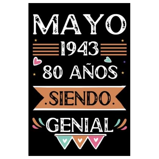 CUADERNO, Mayo 1943, 80 Años Siendo Genial: Libro de visitas, cuaderno, 110 páginas de felicitaciones, idea de regalo, regalo Para la esposa, novia, mujer, La madre