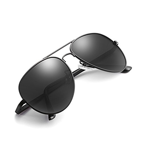 Image of Myiaur SunGlasses for Driving - Al-Mg Frame Night Driving Glasses for Men, Polarized Yellow Lenses