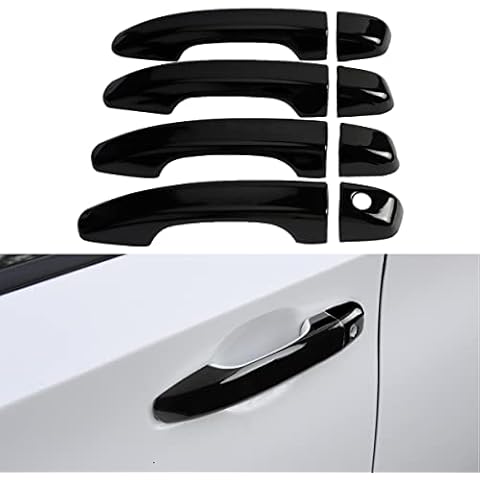 DLOVEG Car Door Handle Cover Compatible for 2018 2019 2020 2021 2022 Honda Accord Accessories Black Door Handle Protector (Without Keyless Entry Holes) Cover