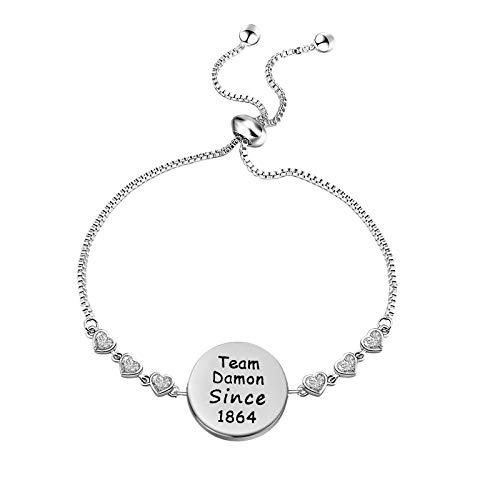 Image of CENWA Team Damon /Stefan /Salvatore Since 1864 Adjustable Bracelet Vampire Fandom Gift Idea