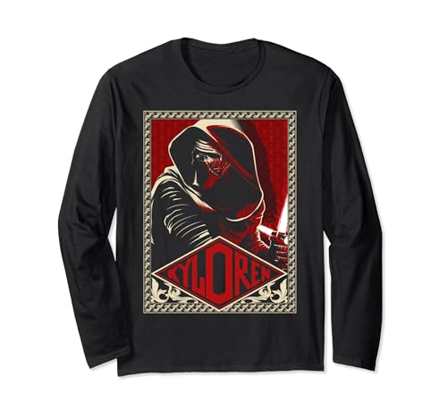 T-shirt Star Wars Kylo Ren à manches longues imprimé haute définition