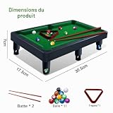 YumSur mini billard de table, tapis peluche et 11 boules photo 2
