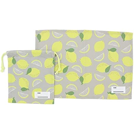 Amazon 抗菌 防臭 ランチョンマット 巾着 セット キッズ 子供 子ども 通園 通学 フキン キッチンマット 給食ふきん 幼稚園 保育園 小学校 入園 入学 手作り 推奨 セット Mセット レモン ランチョンマット オンライン通販