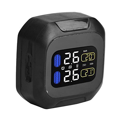 Motocyklowy Bezprzewodowy Czujnik TPMS, Zewnętrzny Czujnik Ciśnienia w Oponach IP5K4K, System Monitorowania Ciśnienia w Oponach z 2 Czujnikami Zewnętrznymi