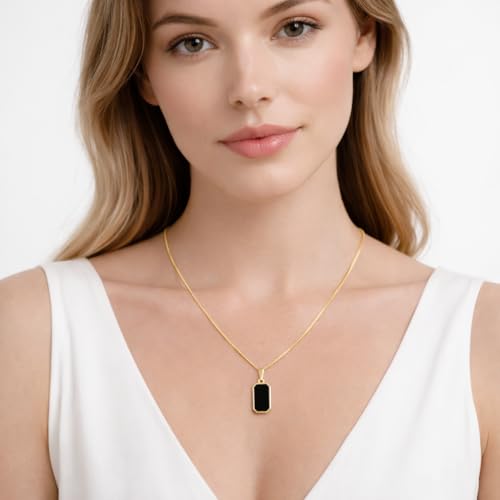 Image of RIDHVEE Anti-Tarnish Gold Plated Pendant Necklace for Women & Girls | Skin Friendly Lightweight Fashion Jewellery | Elegant Minimalist Chain Necklace & Gifting