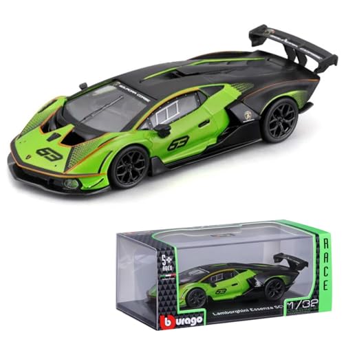 18-41161 - 919517 - Bburago Race - Lamborghini Essenza SCV12#63 1:32 - Verde