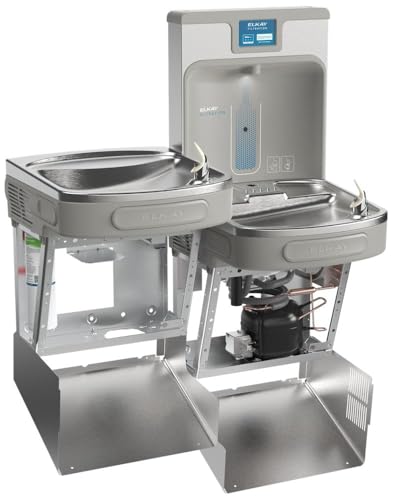 Image of Elkay LZSTL8WSSP Enhanced Filtered Bottle Filler & Bi-Level ADA Cooler Refrigerated Stainless High Capacity Lead Reducing Drop Down Wrapper