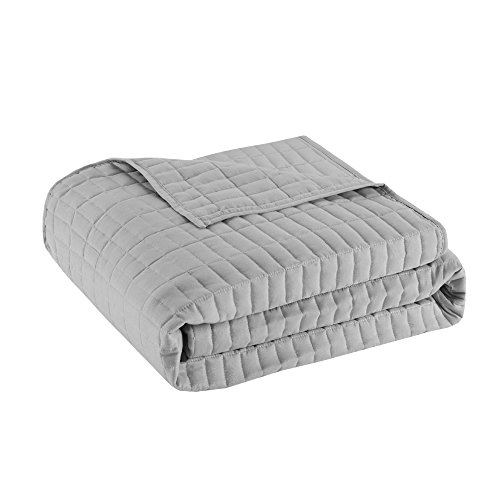 Image of Comfort Spaces Daybed Cover - Luxe Double Sided-Quilting, All Season Cozy Bedding with Bedskirt, Matching Shams, Kienna Grey 75 inchx39 inch 5 Piece,100% Microfiber