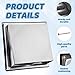 4 Inch Stainless Steel Dryer Vent Cover, Outdoor Wall Vent with Cushioned Non Return Flap, Outside Airflow Vent Replacement Hood (MESH SCREEN 95MM)