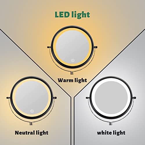 Espejo para Maquillaje con Luz LED y Ampliación 10x de Pared miniatura 6
