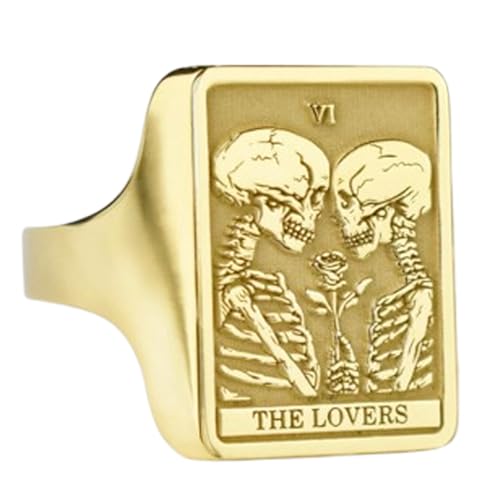 Bague tarot des amoureux en argent le cadeau symbolique idéal pour sceller une union