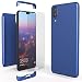 Produktbild NALIA Rundum Handyhülle kompatibel mit Huawei P20, Cover 360° Grad Hülle Full-Body Doppel-Schutz mit Displayschutzglas, Slim Bumper Hard-Case 2 in 1 Etui, Rückseite & Rahmen, Farbe:Blau