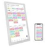 [Agenda multifonctionnel] Cet agenda multifonctionnel intègre un calendrier numérique, un outil intelligent de gestion des tâches ménagères, un cadre photo numérique, un suivi des habitudes, un planificateur de repas et un réveil sur un écran tactile de 21,5 pouces. Il vous aide à organiser et à suivre facilement les emplois du temps de votre famille, vos études, vos séances de sport ou votre travail.Chaque membre de la famille se attribuer une couleur et des tâches différentes, ce qui permet