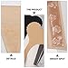 WRITWAA 2Pcs Womens Invisible Lace Nude, One Piece C-line Pants Fun Underwear Thong, Self Adhesive No Panty Line Heart Shaped Strapless C-String Thong, Skin Color, Size