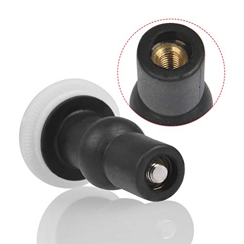 Foccts 4 Pack Toilet Seat Fixing Screws, Universal Toilet Seat Fixings Fix Expanding Rubber Top Nuts Screws, Toilet Seat Bolts Kit Toilet Seat Hardware Replacement Kit #TOP3