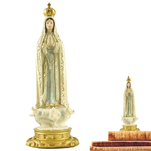 Estatua de la Santa Virgen María - Representación de la Virgen María, Figura de la Santa Madre, Regalo para los miembros de la iglesia, Artesanía Sintética, Pintura artificial | Oficina Católica y