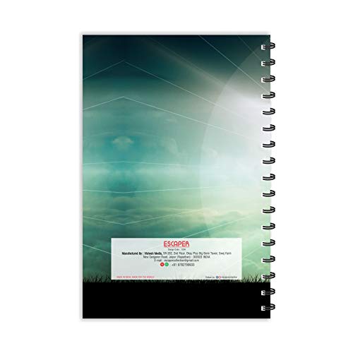 Image of ESCAPER Jesus Cross Diary (A5 Size - 8.5 x 5.5 Inches - 160 Pages - Ruled), Spiral Notebook, Notepad for Writing Notes