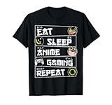 Eat Sleep Anime Gaming Repeat Video Games Lovers