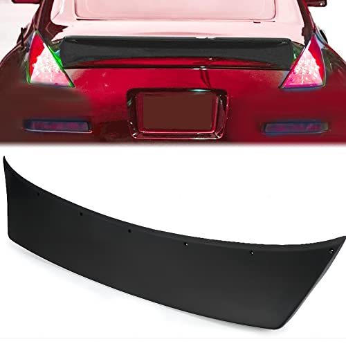 Kojem Rear Trunk Spoiler Wing Compatible with 2003-2008 Nissan 350Z Lid Spoiler Painted Black