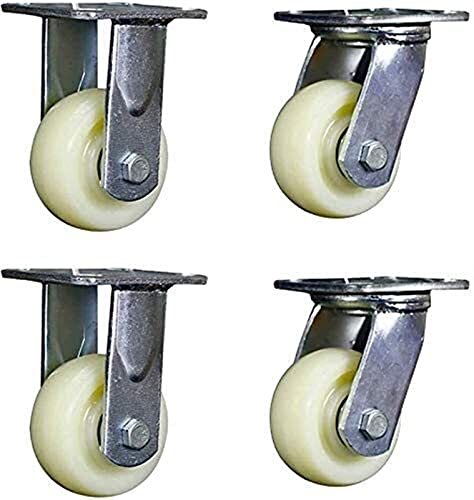 Roulettes de rechange robustes pivotantes en nylon épaissi charge 800 kg x4
