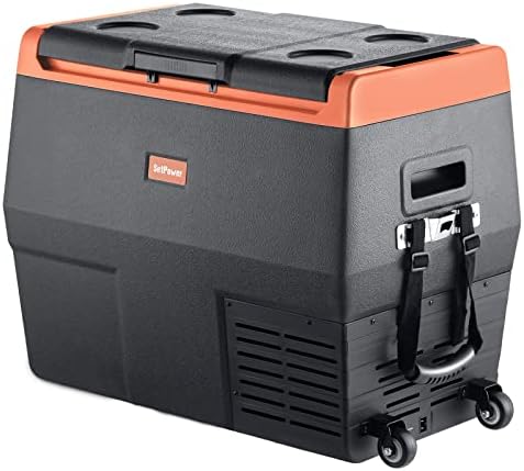 Setpower TC35 Portable Fridge Freezer, 12 Volt Refrigerator, Car Refrigerator, Electric Cooler with Wheels for Car and Home Use, -4℉-68℉, DC 12/24V, AC 110V, AC Adapter Included