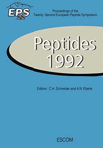 Peptides 1992: Proceedings of the Twenty-Second European Peptide Symposium September 13―19, 1992, Interlaken, Switzerland