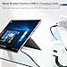 Surface USB-C Ladekabel, 2.0m Nylon geflochten, 45W (15V/3A) PD-Kompatibel,für Microsoft Surface Pro 3/4/5/6/7, Go 2, Laptop 1/2/3,Book1/2. (PD-Netzteil erforderlich).