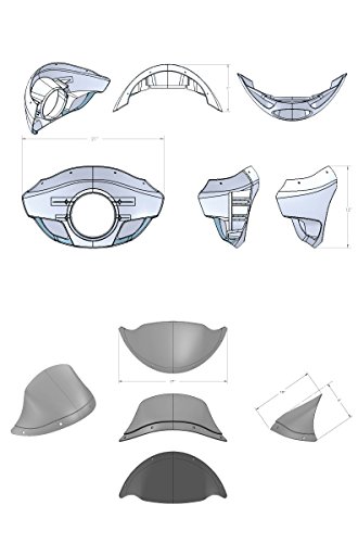 Burly Brand 9" Standard Touring Sport Fairing B10-2000 #TOP2