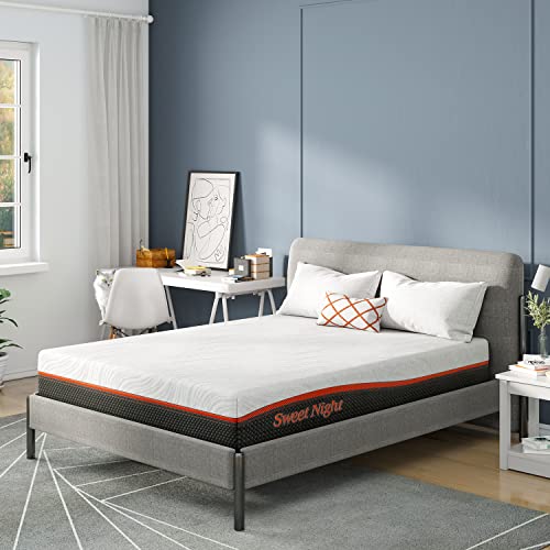 Sweetnight-Full-Mattress-10-Inch-Hybrid-Mattress-in-a-Box-Cool-Gel-Memory-Foam-Innerspring-Mattress-for-Support-Pressure-Relief-Medium-Firm-Mattress-Full-Size