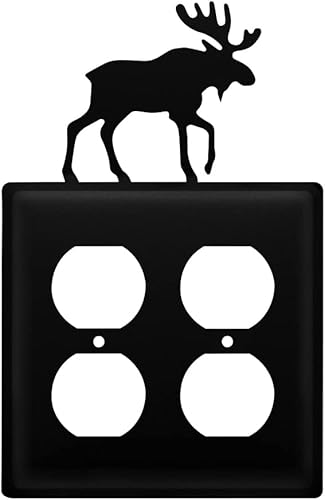 Village Wrought Iron Cubierta de salida doble de alce disponible en Yaxa Peru