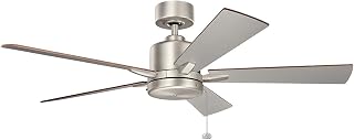 Kichler Bowen 52" Ceiling Fan Without Light, Brushed Nickel