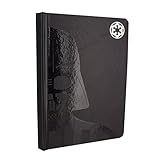 Cuaderno de Star Wars: con 200 páginas rayadas, este cuaderno negro te dará todo el espacio que necesitas para trazar dominación intergaláctica, la cubierta cuenta con Darth Vader para inspiración