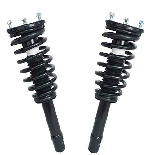 Image of Detroit Axle - Struts Shocks for 2000-2005 Hyundai Sonata, 2001-2005 Kia Optima, 2001-2006 Kia Magentis, 2 Front Struts w /Coil Spring Assembly 2 Rear Shock Absorbers Replacement Suspension Kit
