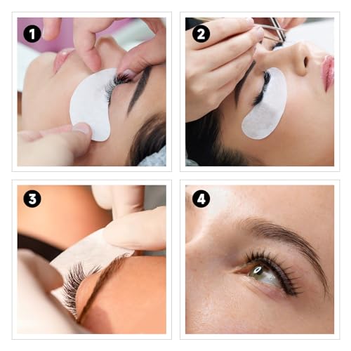 vaincre 120 pairs hydrogel under eye patches gel eye pads lash extensions lint free eyelash lash lift pads for eyelash extension supplies tools