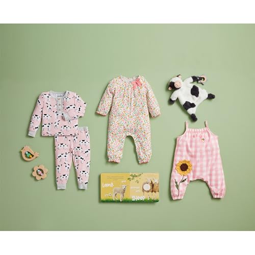 Mud Pie Girls Pink Cow Pjs2