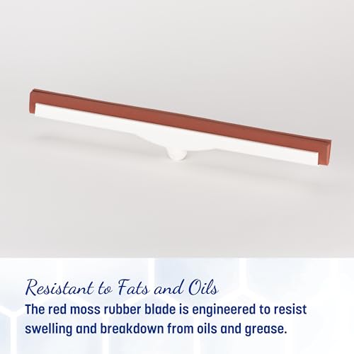 Image of SPARTA Flo-Pac Moss Foam Floor Squeegee Window Squeegee with Plastic Frame for Floor, Bathroom, Kitchen, Concrete, Tile, Garage, Commercial Use, 18 Inches, Red, (Pack of 10)