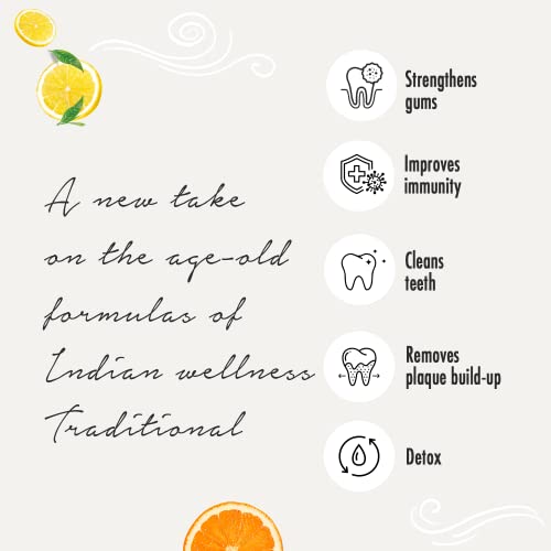 Image of Birdsong Citrus Mouth Pulling Oil 190ml - Fluoride & Alcohol Free - Virgin Coconut & Herbal Oils- Ayurvedic Oral Rinse Mouthwash - Mouth Wash Liquid For Healthy Teeth Gums, Mouth Detox, Fresh Breath