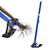 Pvirbravoo Sapling Puller Tool - Heavy Duty Tree Root Puller for ¼ to 1-3/8' Woody Stems | Fully Uproots Trees & Shrubs | Ergonomic Garden Tool for Landscaping, Farming, Forestry