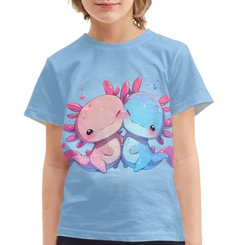 Summer Short Sleeve T-Shirt for Unisex Kids 2-16 Years Round Neck Comfortable and Breathable3