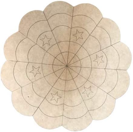 American Flag Quilt Wood Cutout, Paintable Unfinished Shape, Door Hanger 12''