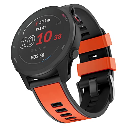MYSNBKN Bracelet Forerunner 255/255 Bracelet Music, 22mm Bracelet de remplacement en silicone souple pour Garmin Venu 2/Vivoactive 4 Cover