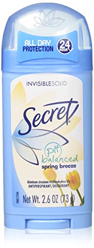 Déodorant Secret invisible solide Spring Breeze évite les auréoles et les odeurs pack de 2