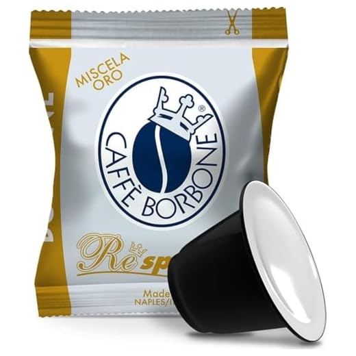 Caffè Borbone Respresso, Miscela Oro - 100 Capsule - Compatibili con le Macchine ad uso domestico Nespresso