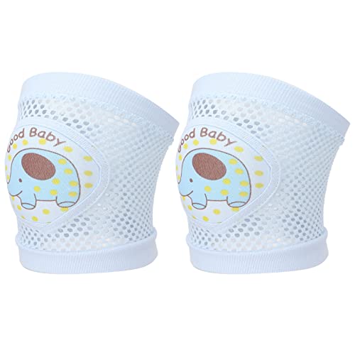 ZJchao Knee Pads for Infant, Blue Elephant Pattern Infants Crawling Toddlers Antifall Antiknock Elbow Pads Leggings Knee Pads