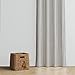 Bacati - Single Light Filtering Curtain Panel Pin Stripes Grey