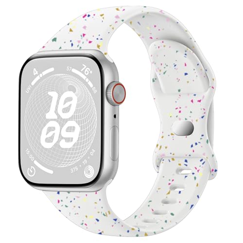 SNBLK Sport Band Compatible with Apple Watch Band 40mm 41mm 42mm 38mm 44mm 45mm 46mm 49mm Women Men, Soft Silicone Waterproof Replacement Strap for iWatch Bands Series 11 10 9 SE 3 ULTRA 8 7